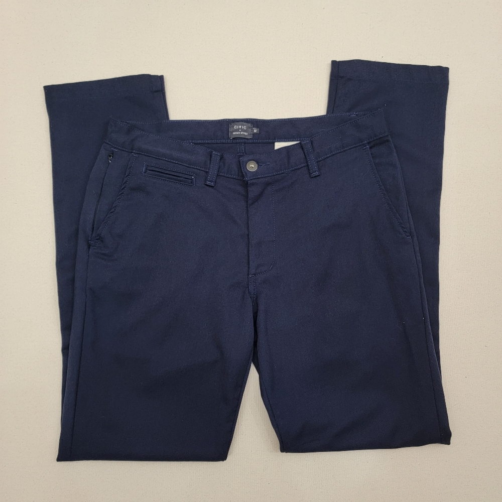 Taylor Stitch CIVIC Frank Chino Pants in Navy 32